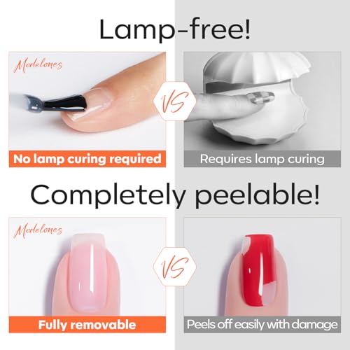 Modelones Gel Base Coat 0.33 Fl Oz Peel Off Quick Dry Non-UV Nail Primer
