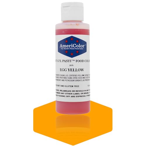 AmeriColor Egg Yellow Soft Gel Food Color - 4.5 oz