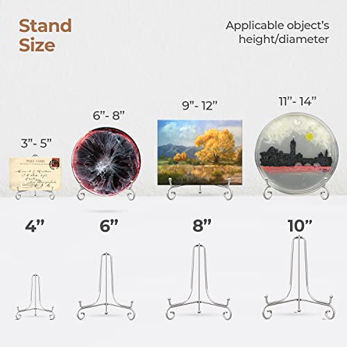 TR-LIFE 10-Inch Metal Easel Stand for Plates & Pictures - 2 Pack