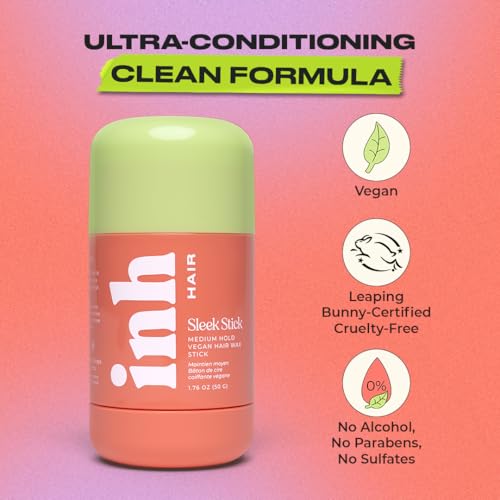INH Hair Wax Stick for Smoothing & Frizz Control - Vegan, Travel Friendly