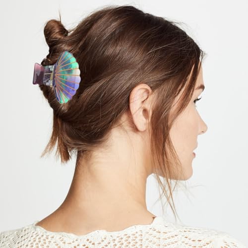 3 Pcs Mermaid Seashell Hair Clips - Cute Claw Clips in 3 Colors