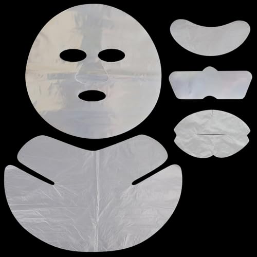 Disposable Facial Mask Sheets Set - Moisturizing Full Face & Neck Skin Care Masks