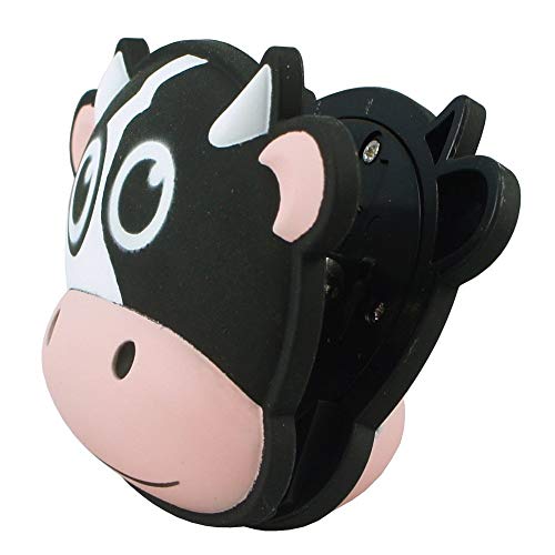 Kikkerland Cow Talking Bag Clip - Fun Mooing Sound & Organizer