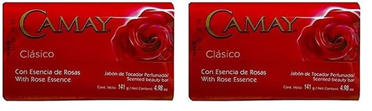 Camay Clasico Floral Scented Bar Soap, Moisturizing Bath Soap - 4.98 oz (2 Pack)
