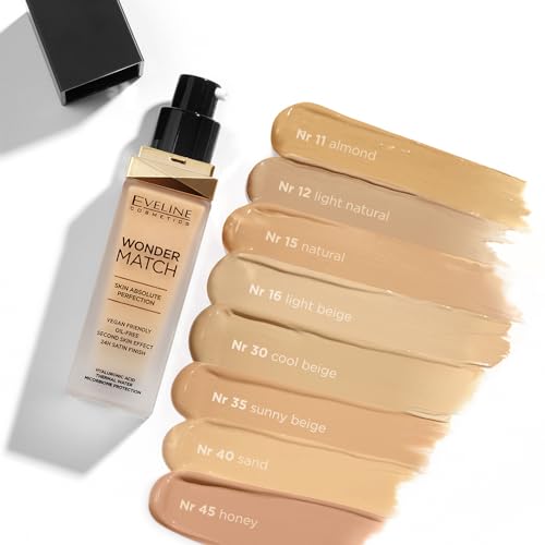 Eveline Cosmetics Wonder Match Face Fluid Foundation - Light Vanilla