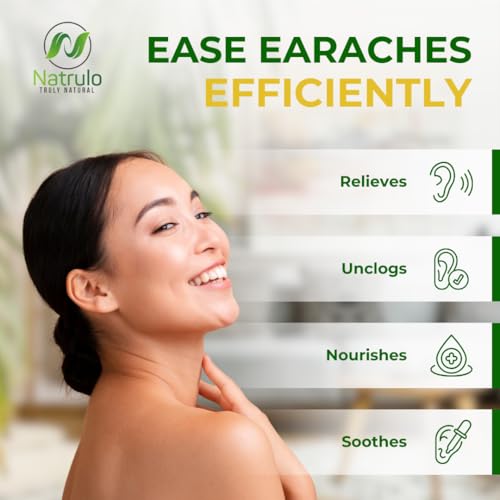 Organic Ear Oil for Earache Relief - Natural Drops for Kids, Adults & Pets