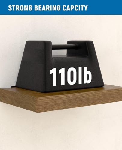 LEOPO 8-Pack 6-Inch Floating Shelf Brackets - Hidden Support for Wood
