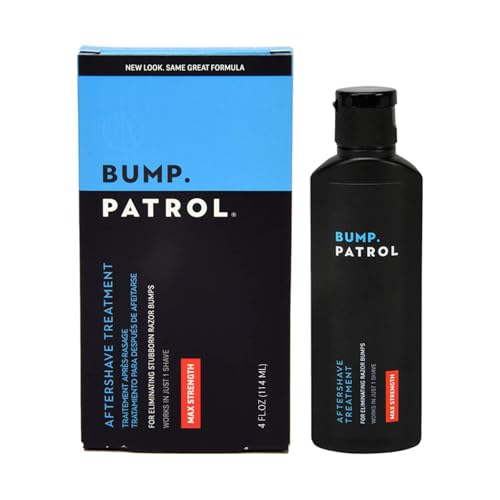 Bump Patrol Maximum Strength Aftershave Treatment Serum ? Razor Bump Stopper and Ingrown Hair Treatment for Men and Women, Fast Acting Salicylic Acid for Razor Burn & Shaving Irritation - 4 oz Pack 1
