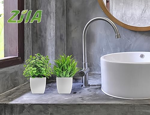 4 Pack Small Artificial Plants for Home and Bathroom Decor