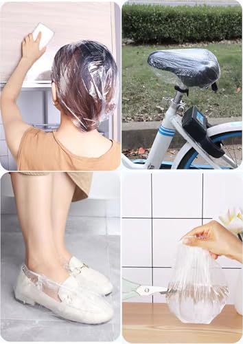 200 PCS Waterproof Disposable Shower Caps for Men, Women & Kids