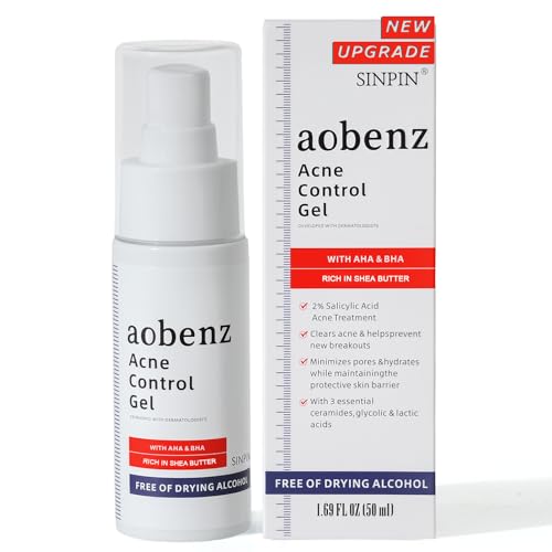 SINPIN 2% Salicylic Acid Acne Control Gel for Face & Body, 1.7 fl oz