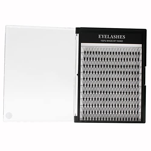 Bodermincer 20D Premade Russian Volume Fans Eyelashes, 0.07mm D Curl 14mm