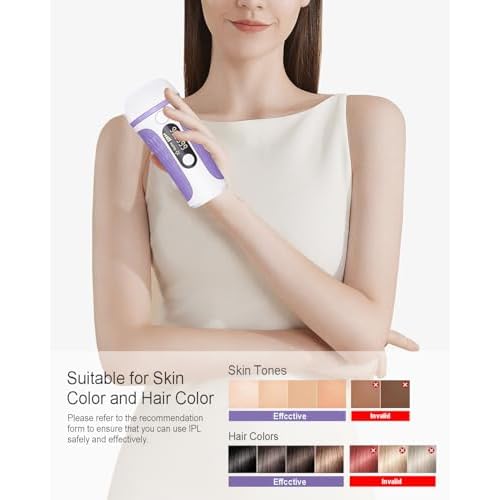 IPL Hair Removal Device, Model: AI08, for Facial Legs Arms Bikini Line