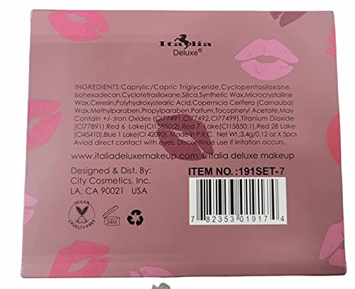 Italia Deluxe Top Five Baddie Babe Mousse Matte Lipstick Set - 6 Shades