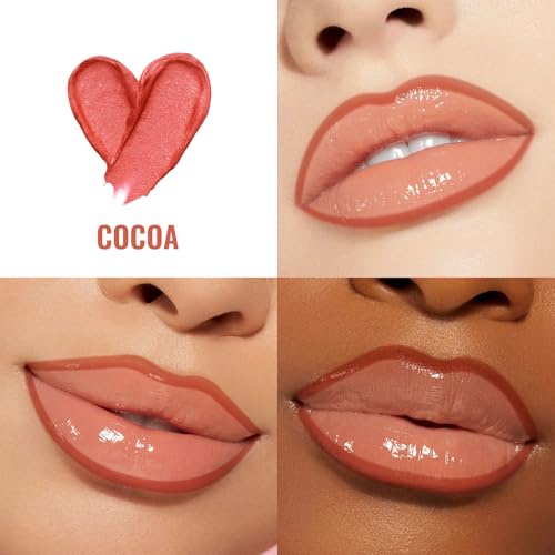 Vevivia Peel Off Lip Stain & Lip Liner - Long Lasting, Waterproof, Natural Cocoa Shade