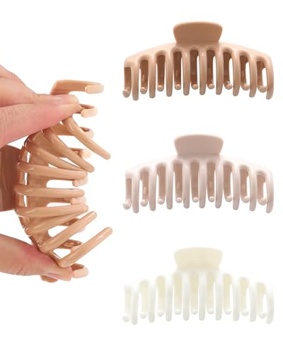 Large Silicone Hair Clips Set - Strong Hold Non-Slip Claw Clips
