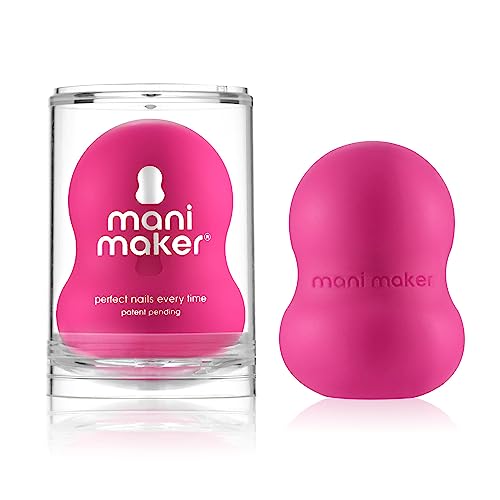 Fuchsia Nail Polish Grip Tool for Precision Painting - Universal Fit, Ergonomic for DIY & Professionals