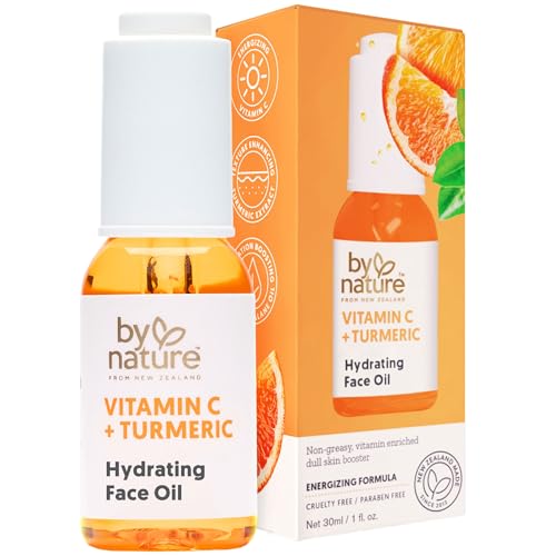 By Nature Hydrating Face Oil with Vitamin C & Turmeric - 1 fl. oz