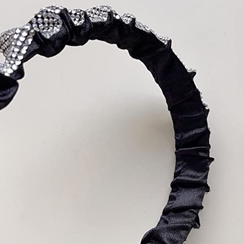 Silver Rhinestone Headband for Weddings & Parties - Elegant Hair Accessory