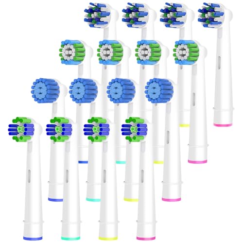 Betterchoi 16pcs Electric Toothbrush Replacement Heads - Compatibility with Oral B