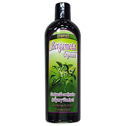 Organic Bergamot Shampoo with Keratin, Collagen & Vitamin E - 15.21 Fl Oz