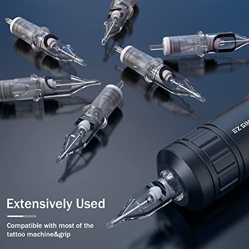 EZ Tattoo Cartridge Needles 20Pcs #10 Bugpin Round/Curved Magnum - Model 1013M1C