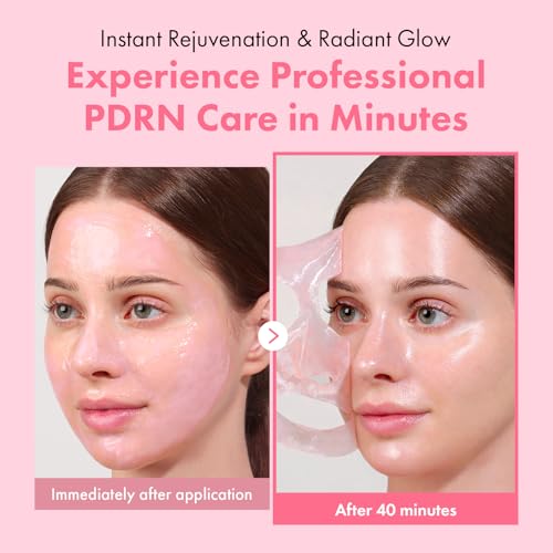 TOSOWOONG Real Pink PDRN Salmon DNA Peel-Off Mask for Glass Skin Glow