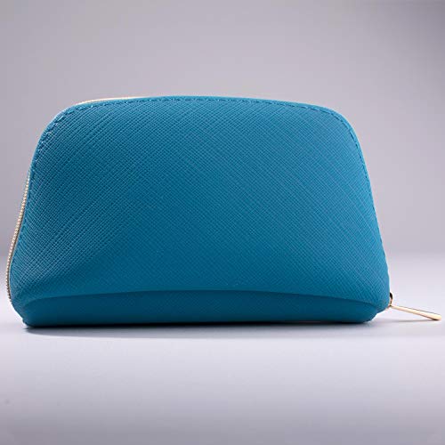 Blue Silicone Makeup Bag for Purse – Cute Travel Cosmetic Pouch