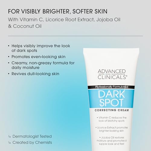 Vitamin C Dark Spot Cream for Face & Body - 8oz (2-Pack) | Advanced Clinicals
