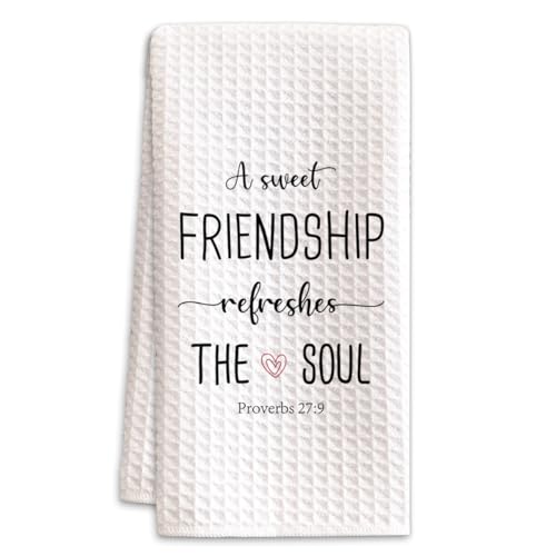 Christian Kitchen Towels for Women - Friendship Gifts, 16x23.5in