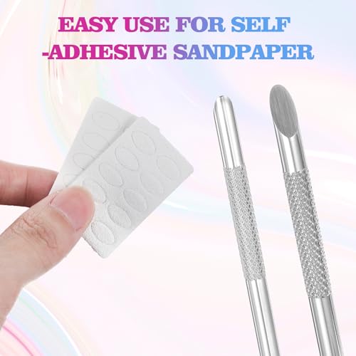 Dual-Ended Cuticle Scraper Tool for Nail Care with Case