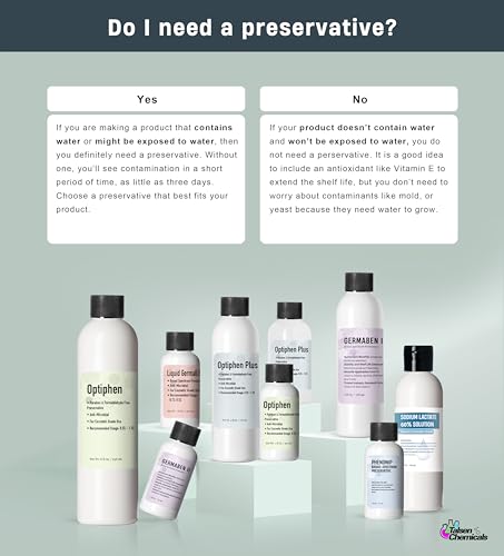 Optiphen Plus Preservative for Cosmetics and Lotions - 8oz Natural Skin Care Preservative
