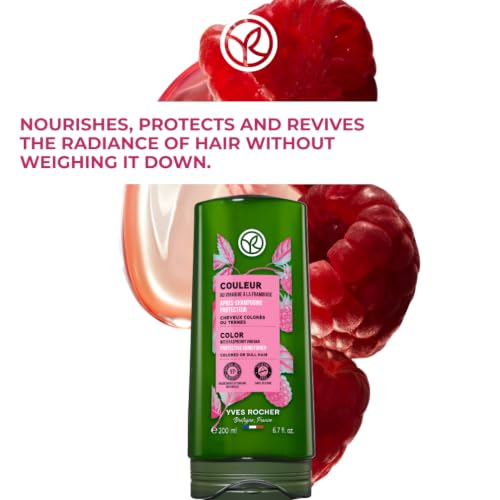 Yves Rocher Raspberry Vinegar Conditioner for Blonde Hair, 6.7 fl oz