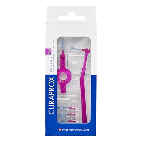 Curaprox CPS Perio 406 Interdental Brush Set - 5 Brushes + 2 Holders