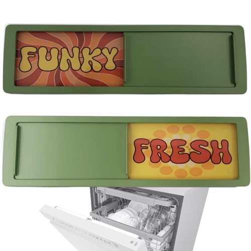 Funny Clean Dirty Dishwasher Magnet - Retro Kitchen Gadget