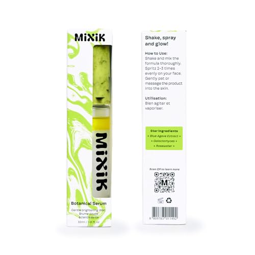 MIXIK Korean Hydrating Serum Spray Face Mist - Travel Size 1 fl oz (30ml), Vegan, Fragrance-Free