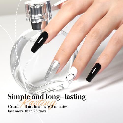 SHOYUM 15ml Gel Base and No Wipe Top Coat Set - Long Lasting Nail Manicure