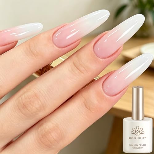 Born Pretty Milky White Gel Polish - 15ml Long-Lasting Nail Color