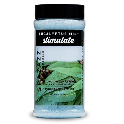 Spazazz Eucalyptus Mint Spa Crystals - 17oz Aromatherapy Bath Salt
