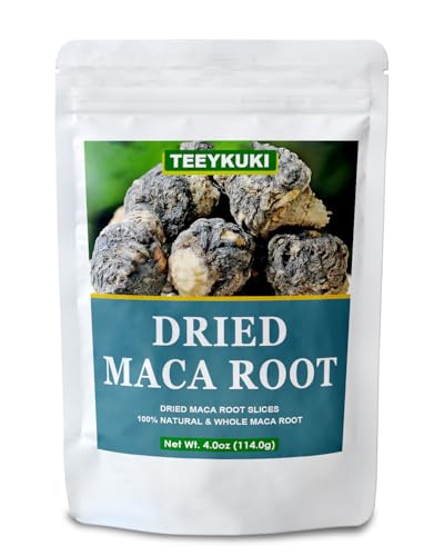 Premium Black Maca Root Slices - 4oz Non-GMO Dried Superfood
