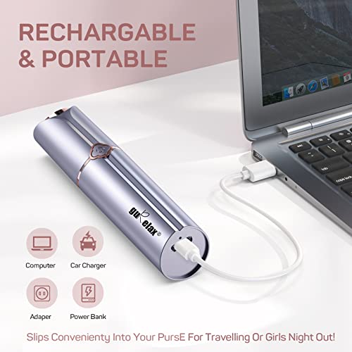 Gurelax Blue Electric Facial Hair Remover for Women - Painless & Portable