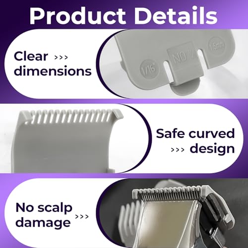 Wahl Clipper Guard Set - 6 Premium Nylon Guards for Hair Cutting