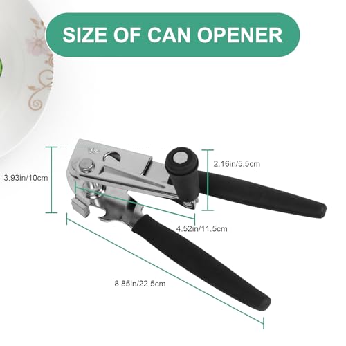 Heavy Duty Manual Can Opener with Folding Crank Handle