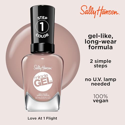 Sally Hansen Miracle Gel Nail Polish 0.5oz - Love at First Flight Mauve Nude