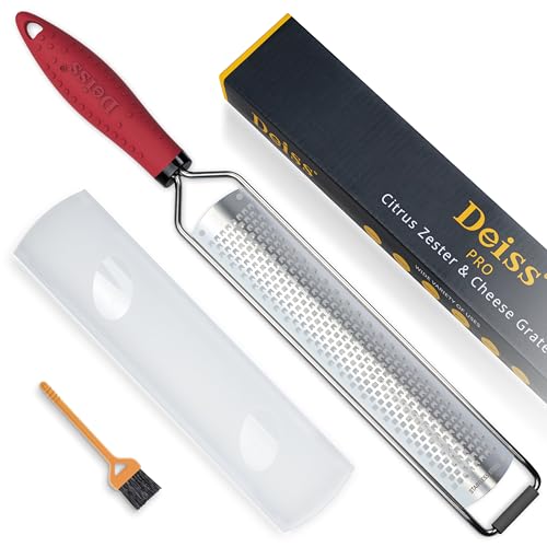 Deiss Pro Citrus Zester & Cheese Grater – Sharp Stainless Steel