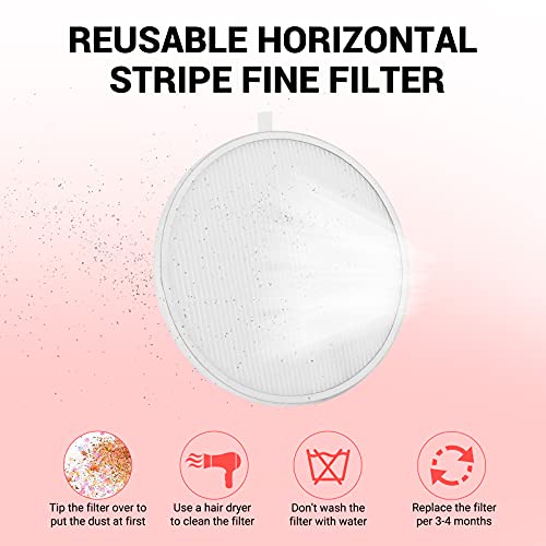 MelodySusie 2 Pack Nail Dust Collector Replacement Filters
