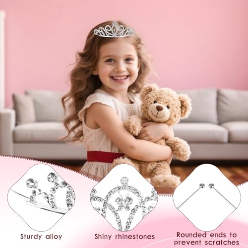 15 Pcs Rhinestone Tiara Crown Headband Set for Girls and Women