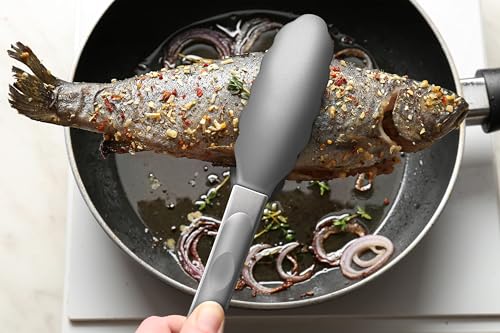 Silicone Kitchen Tongs Set - 9" & 12" Heat Resistant, Non-Stick Safe