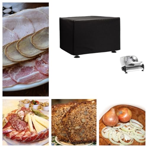 Meat Slicer Dust Cover for 7.5-Inch Electric Slicers - Black Oxford Fabric