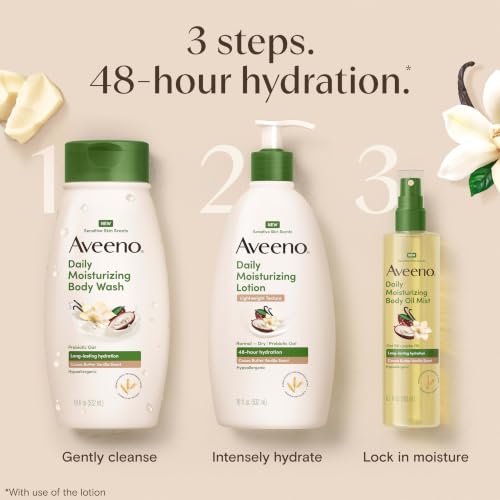 Aveeno Daily Moisturizing Body Oil Mist - Cocoa Butter Vanilla, 6.7 oz